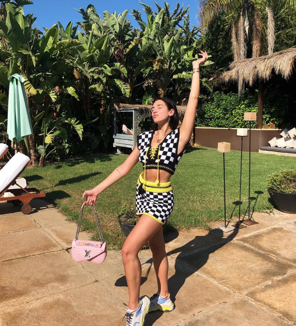 DUA LIPA IN IBIZA WEARING 404 STUDIO
