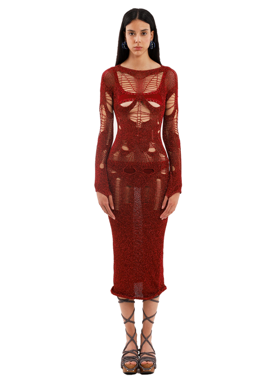 Ghost Dress in Red