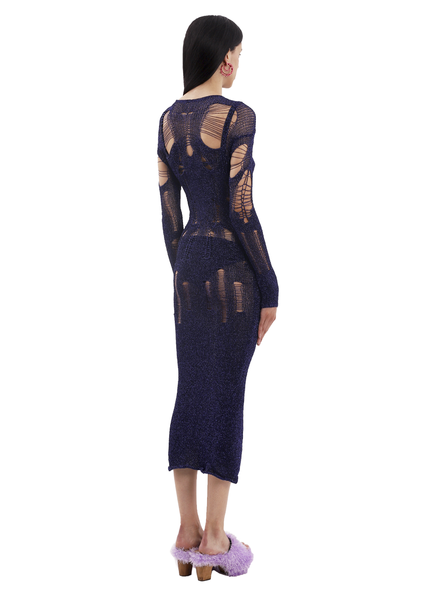 Ghost Dress in Night Blue
