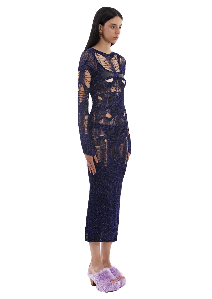 Ghost Dress in Night Blue