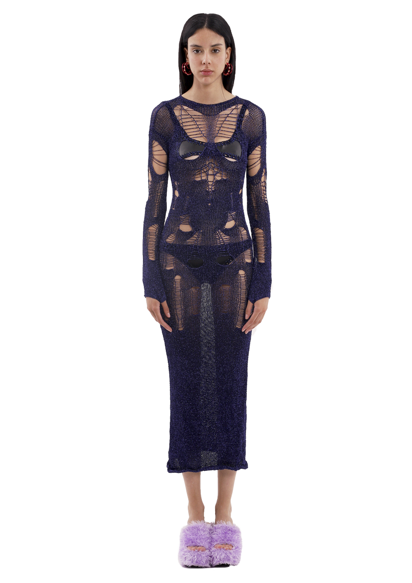 Ghost Dress in Night Blue